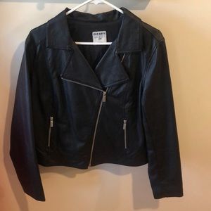 black leather women’s jacket